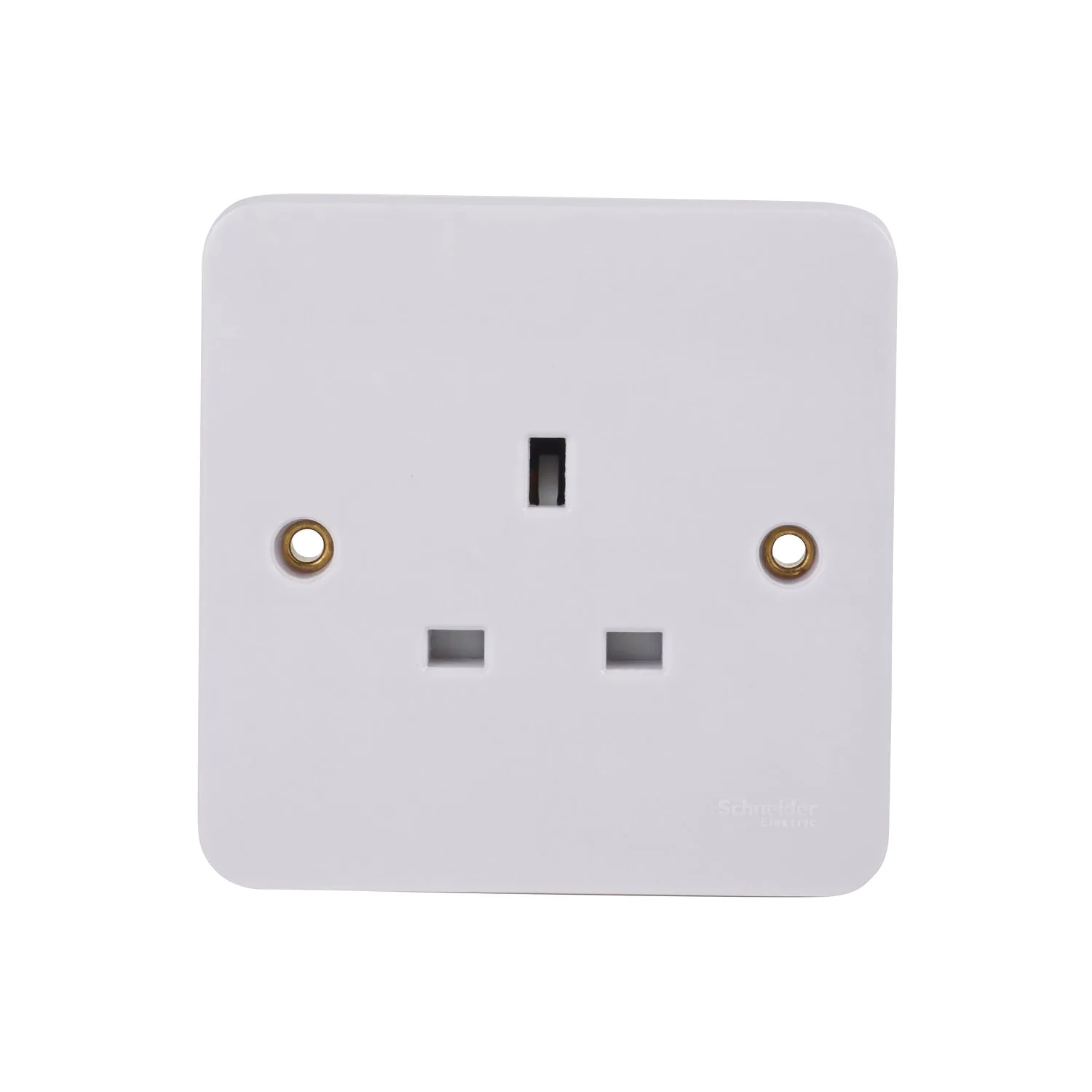 Schneider Electric GGBL3050 Lisse White Moulded 13A SP 1G Unswitched Socket