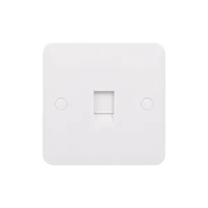 Schneider Electric GGBL7071C6S Lisse White Moulded Single RJ45 CAT6 Data Socket (Display Packaged)