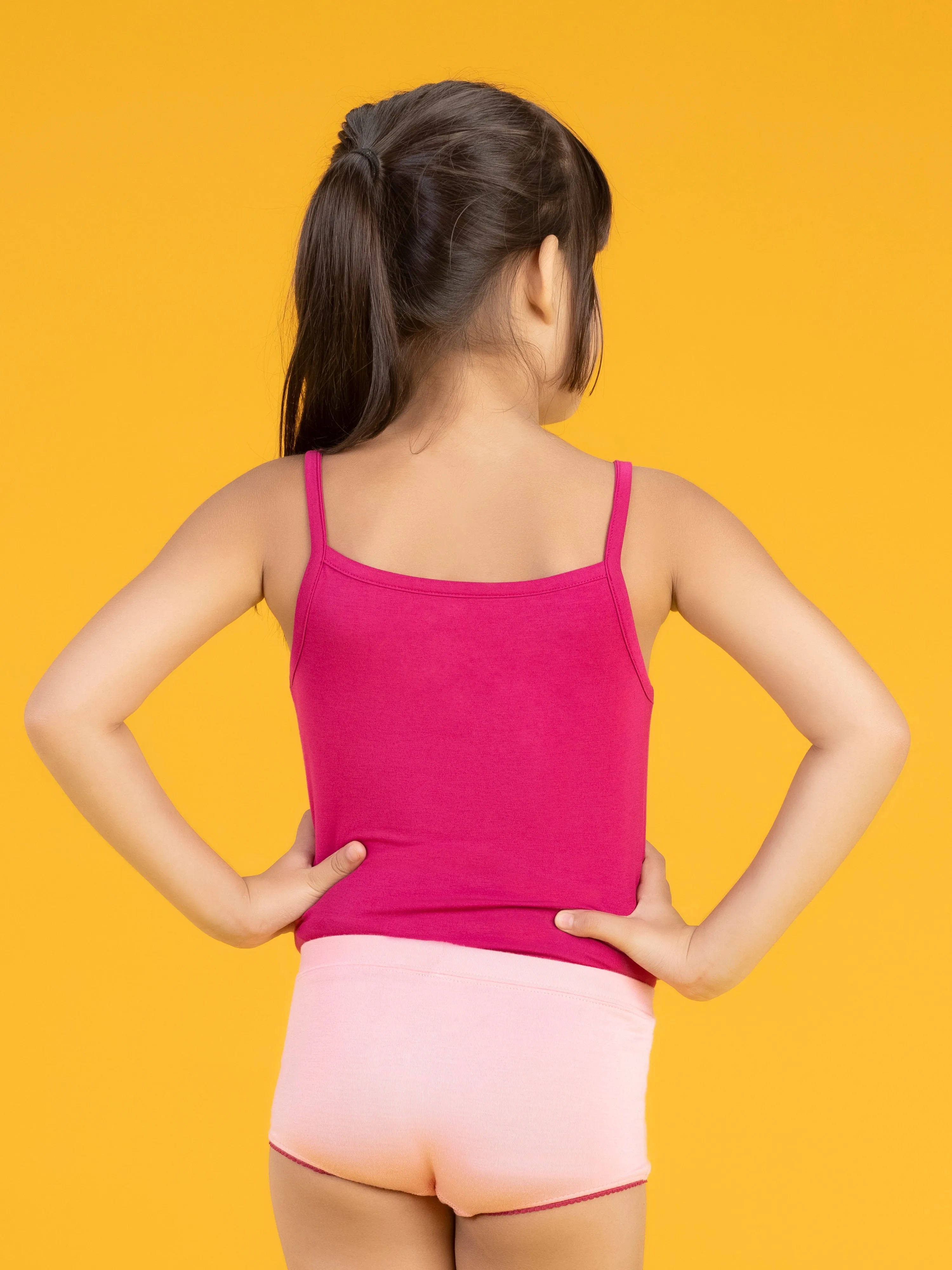 Scribbles Girls Boyshorts Pink Tencel Modal