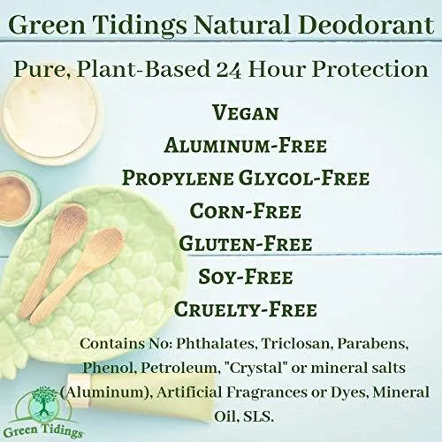 Sensitive Skin Natural Deodorant, Calendula & Sage (1 Ounce) (No Baking Soda)