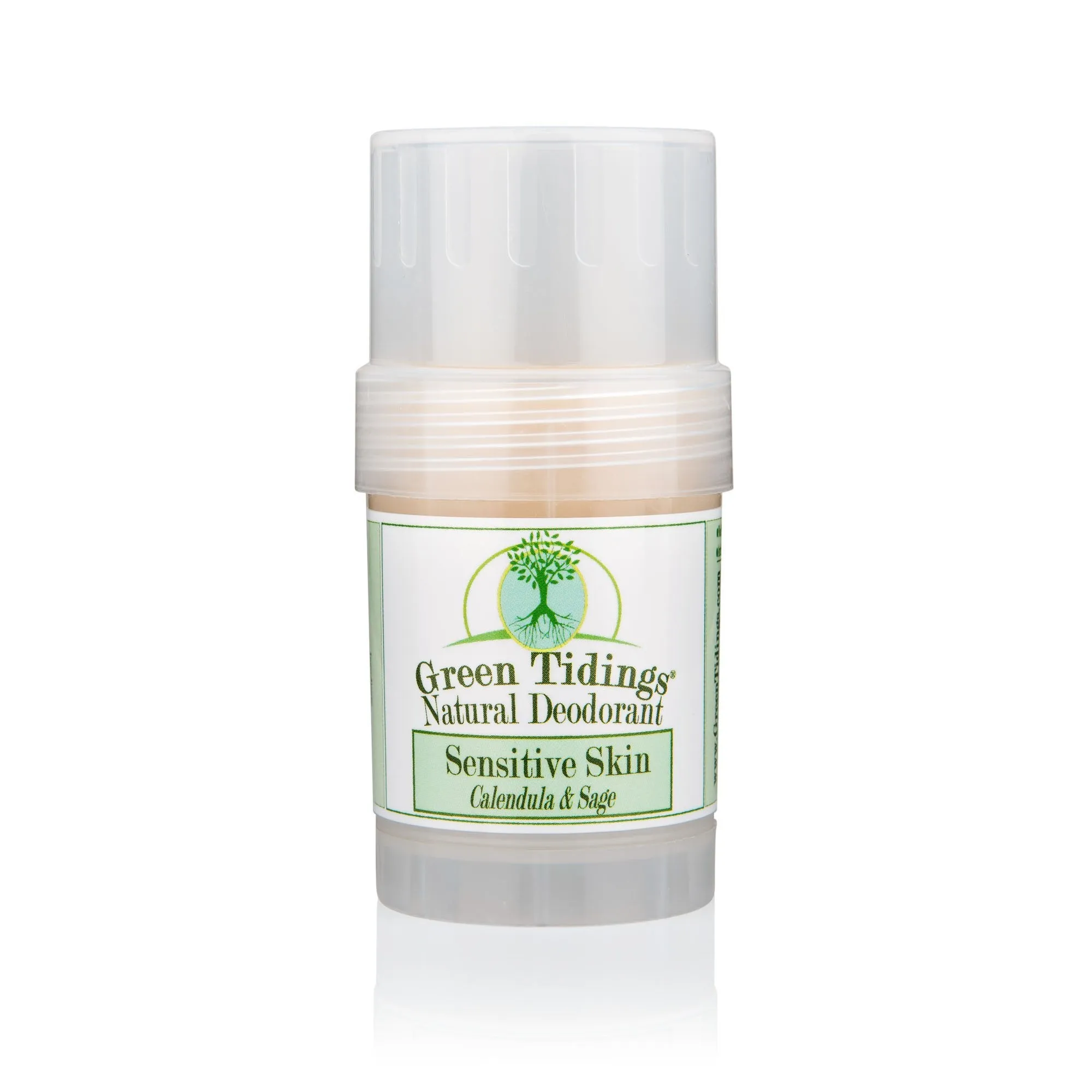 Sensitive Skin Natural Deodorant, Calendula & Sage (1 Ounce) (No Baking Soda)