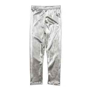 Silver Metallic Legging