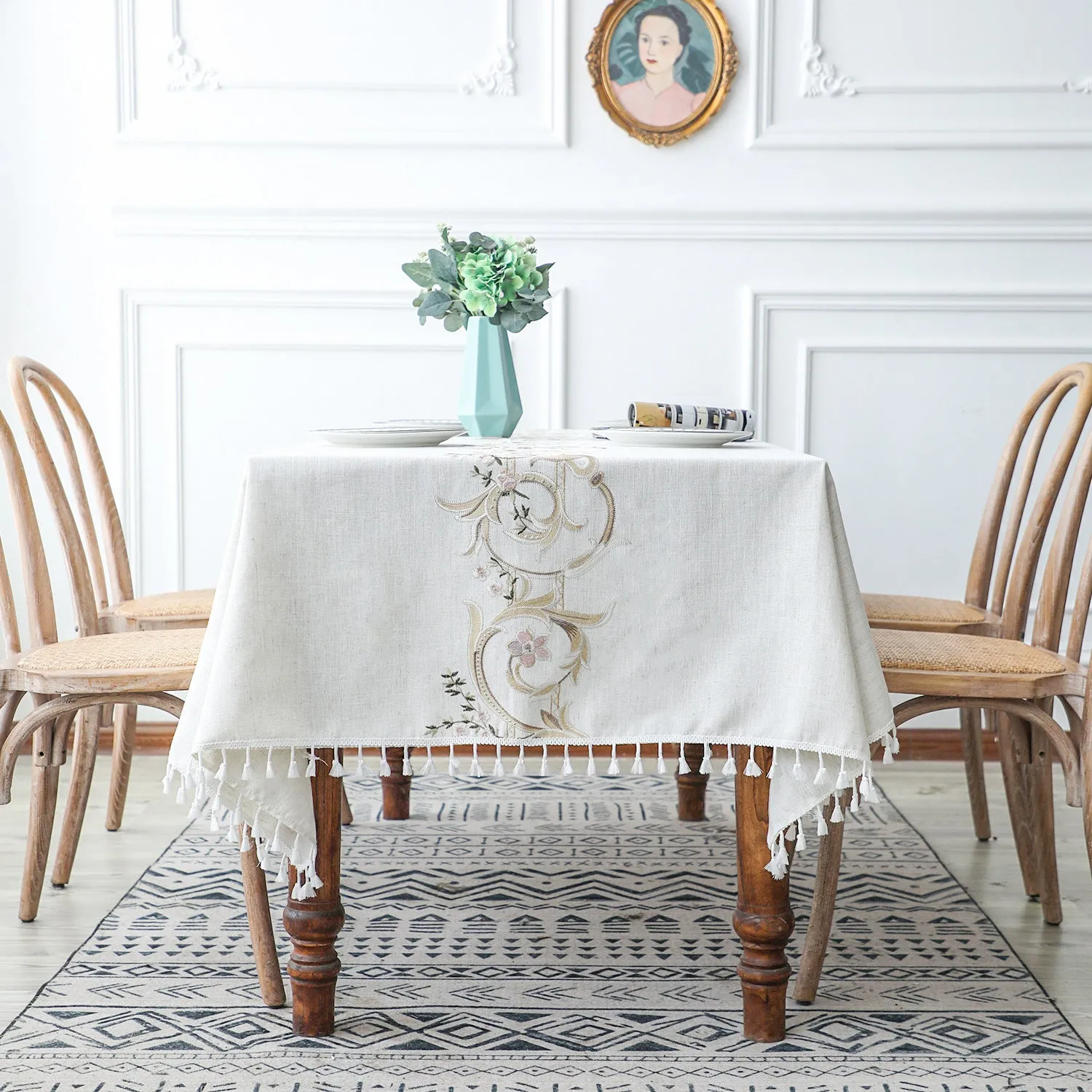 Simple Rectangular Dining Table Cloth