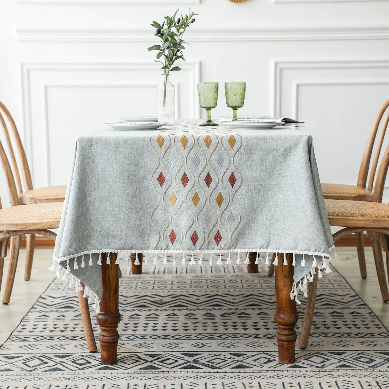 Simple Rectangular Dining Table Cloth
