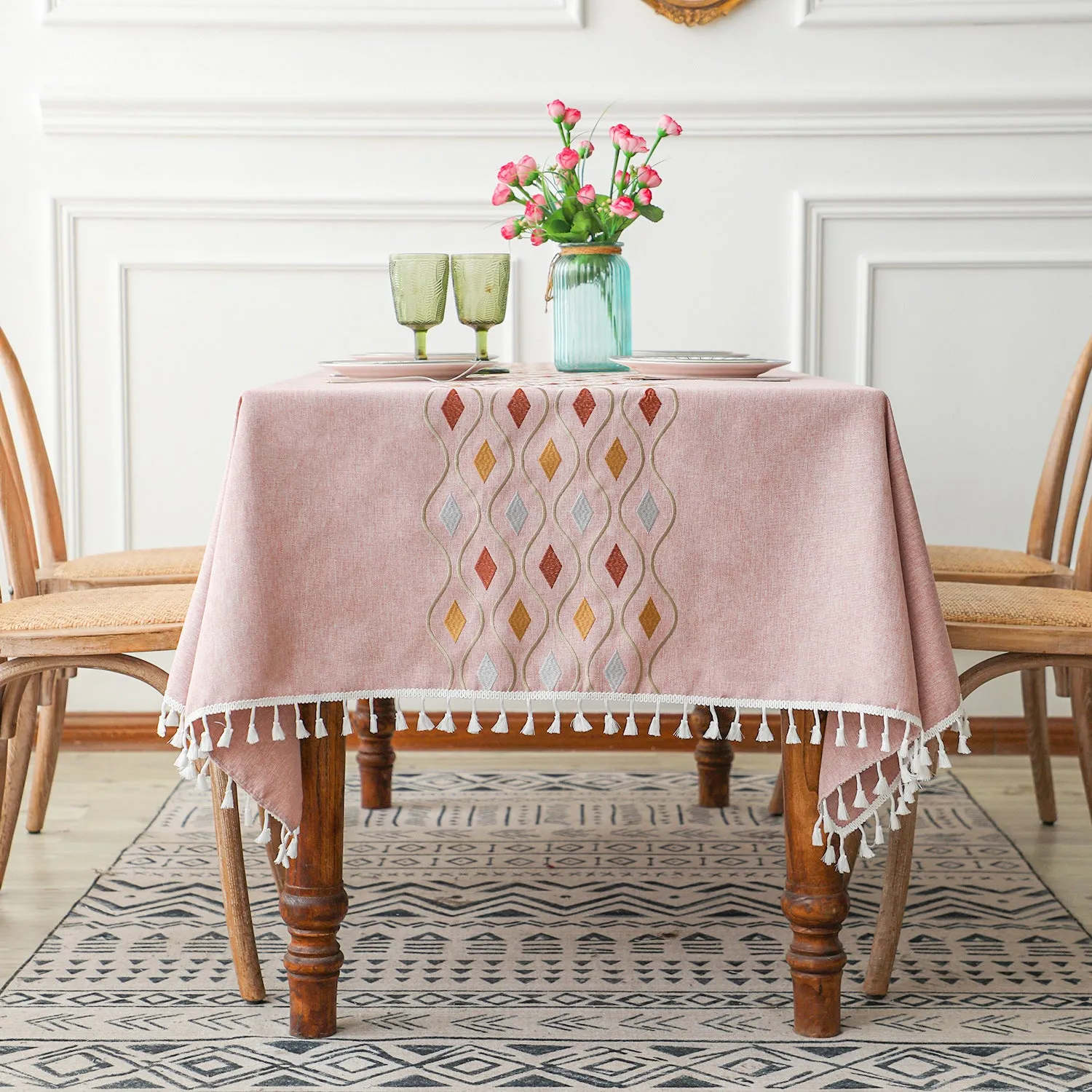 Simple Rectangular Dining Table Cloth
