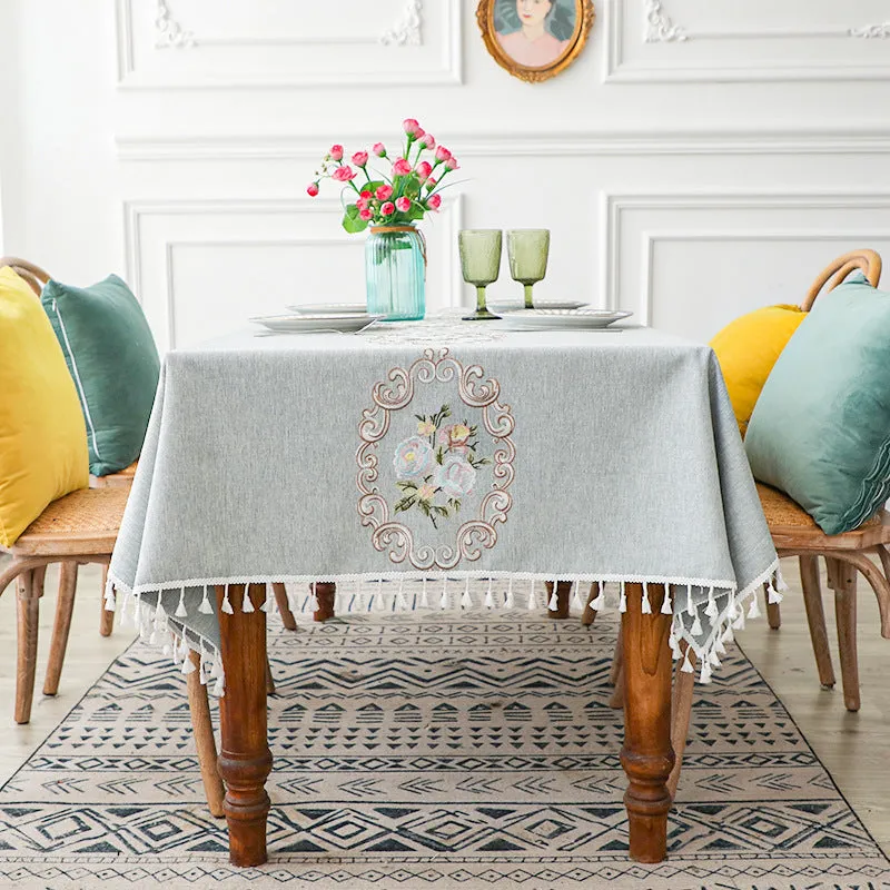 Simple Rectangular Dining Table Cloth