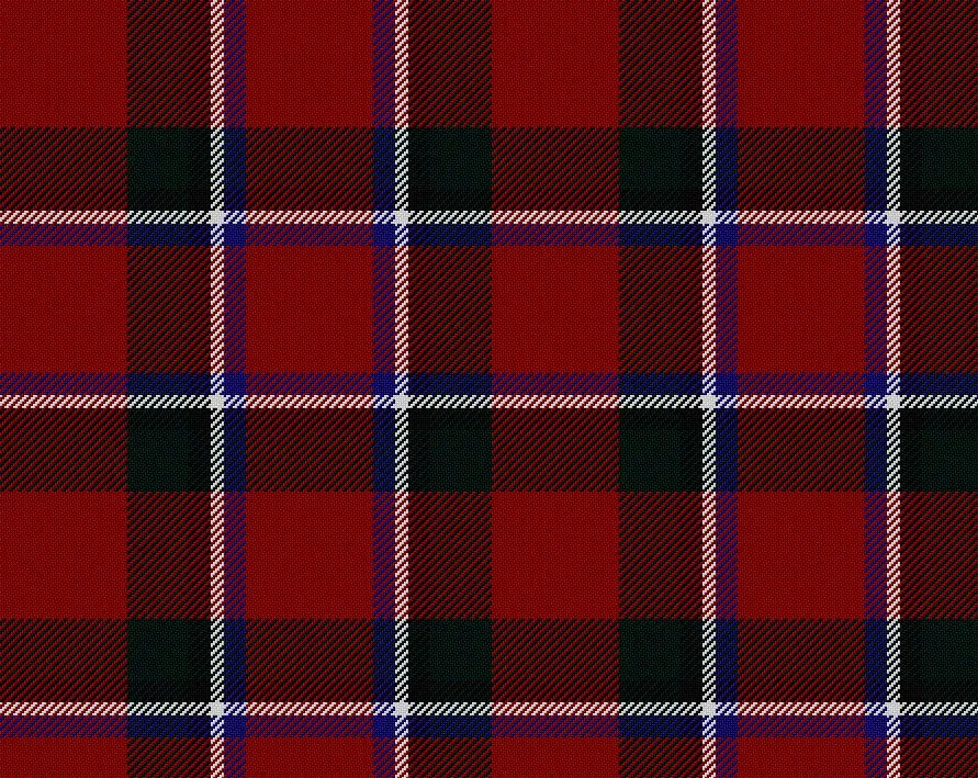 Sinclair Red Modern Medium Weight 11oz Tartan Cloth
