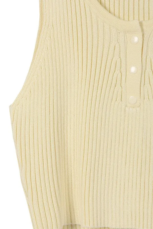 SL Rib crop top