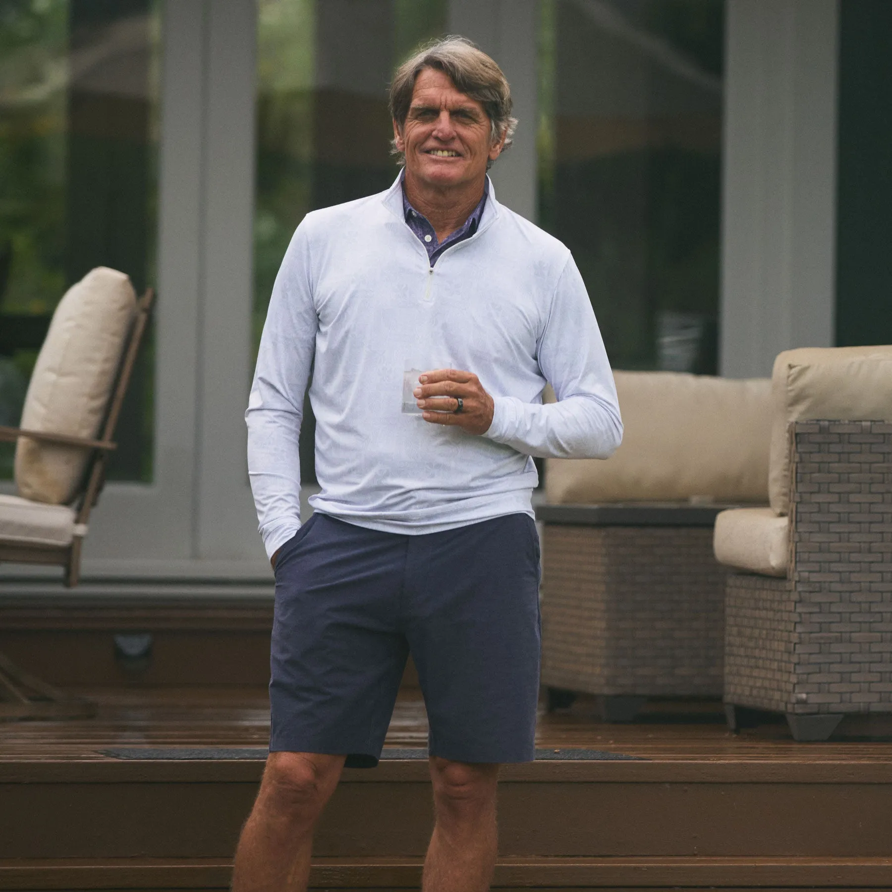 SOUTH PACIFIC TAPA PERFORMANCE QUARTER ZIP