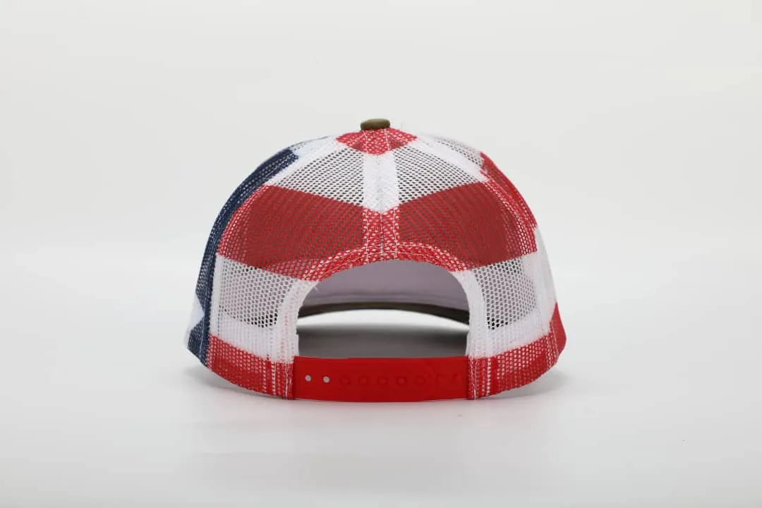 Stars and stripes arrow flag snapback