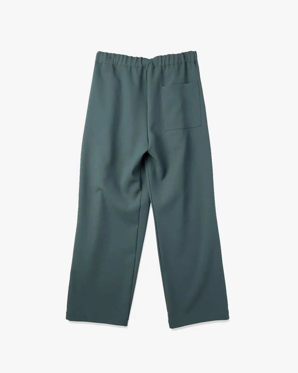 Stretch Double Cloth Wrap Pants - Green