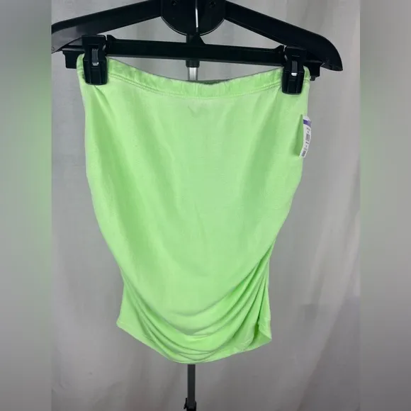 Sundry Womens Ruched Mini Green Pencil Skirt Size 4 NWT