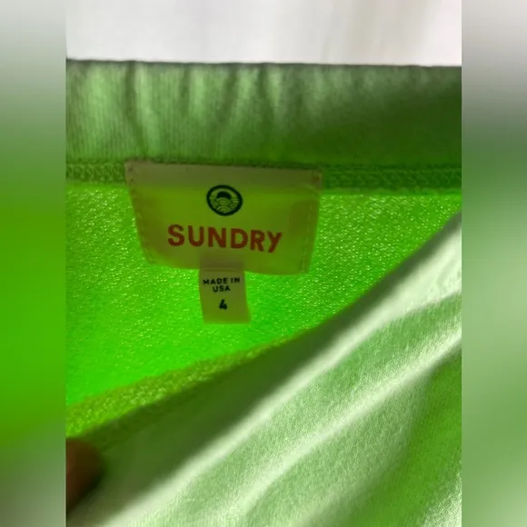 Sundry Womens Ruched Mini Green Pencil Skirt Size 4 NWT