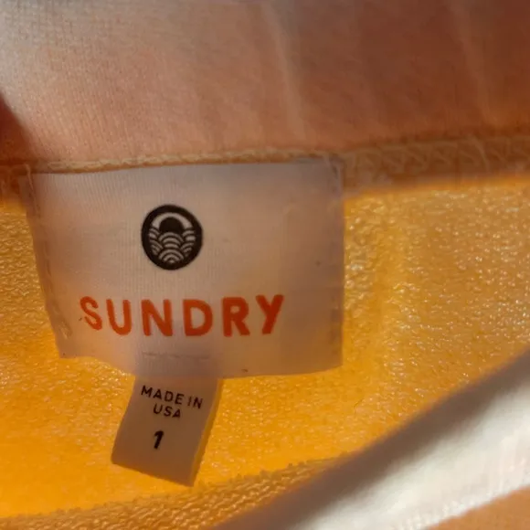 Sundry Womens Ruched Mini Peach Pencil Skirt Size 1 (XS) NWT