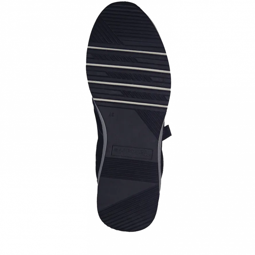 Tamaris Ladies Zip Detail Wedge Athleisure Shoe 23702 890