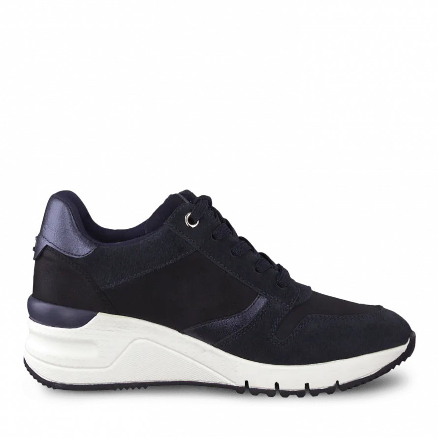 Tamaris Ladies Zip Detail Wedge Athleisure Shoe 23702 890