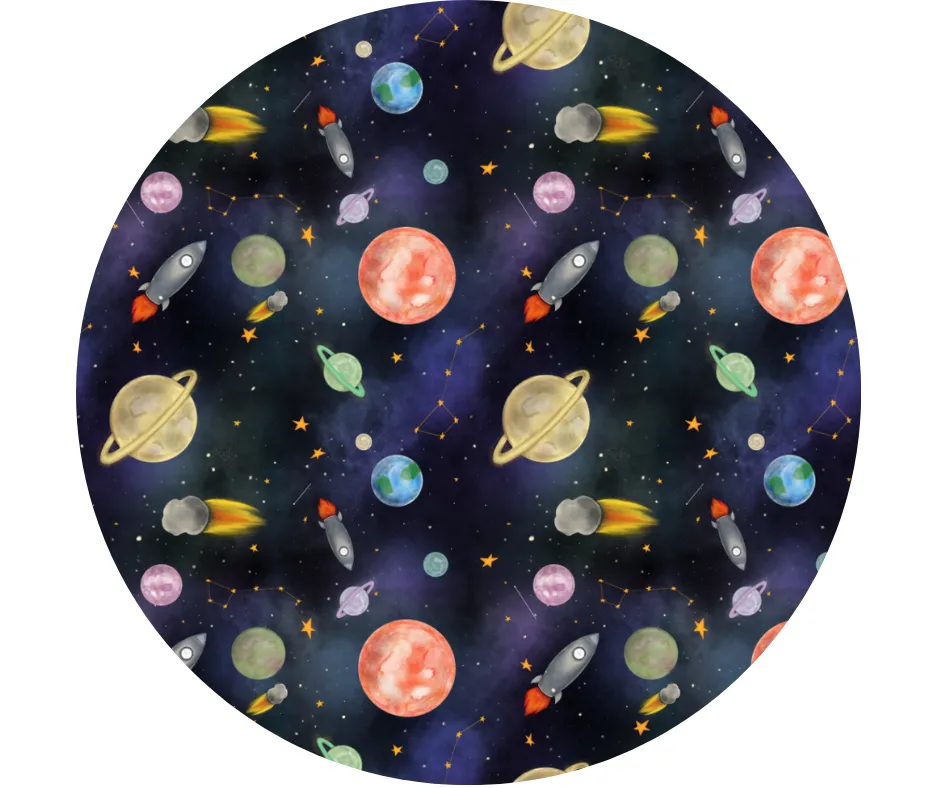 Teddy's Space Adventure Short Sleeve Two Piece Pajamas
