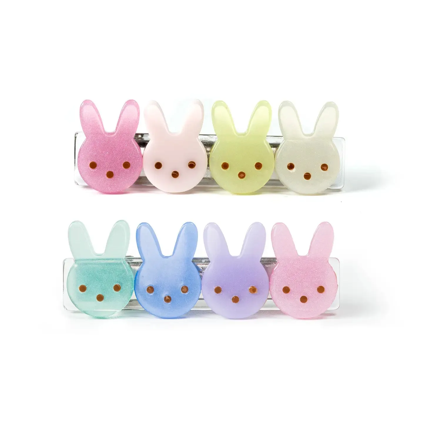 The Acrylic Bunny Bar Clips - Various Colours - KIDS
