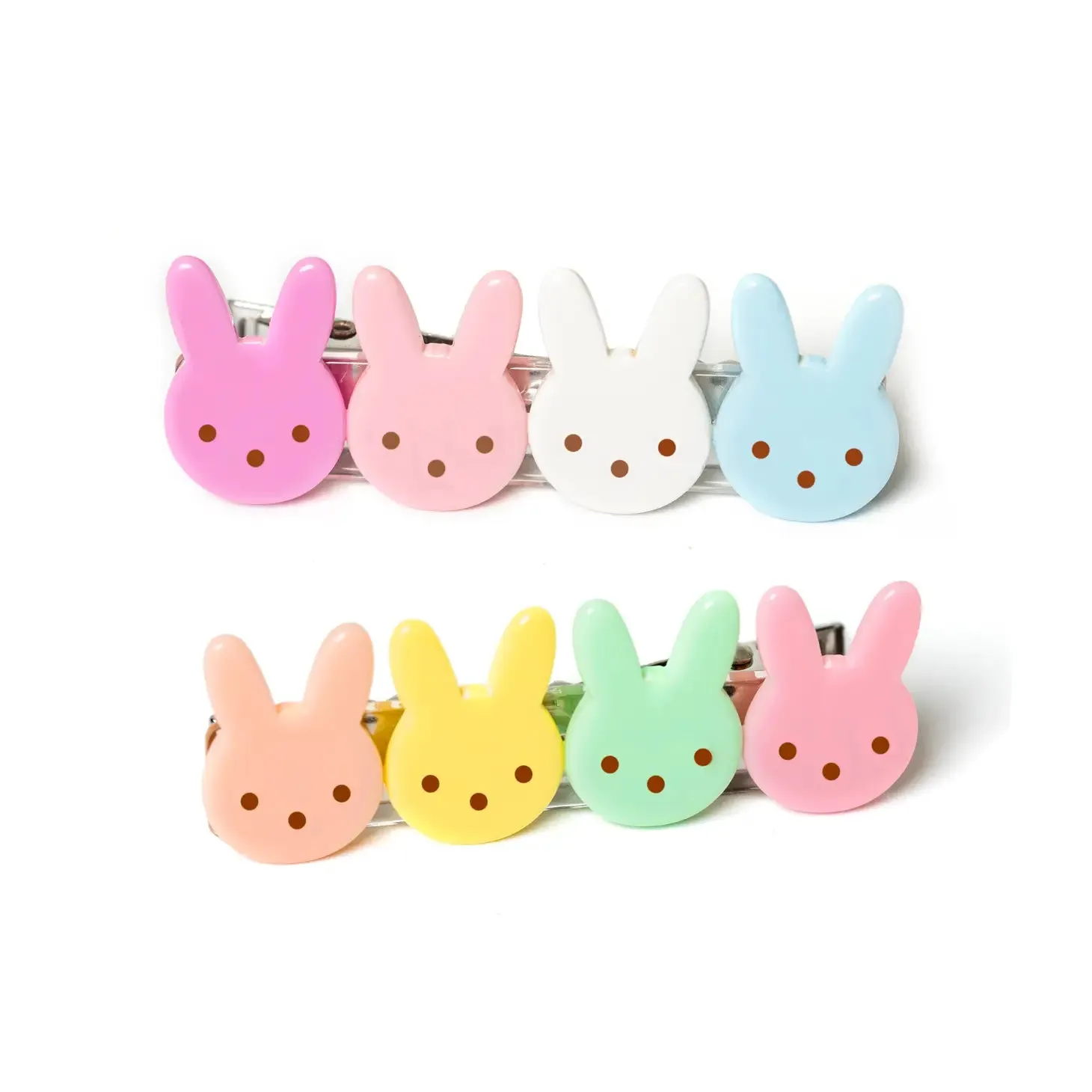 The Acrylic Bunny Bar Clips - Various Colours - KIDS