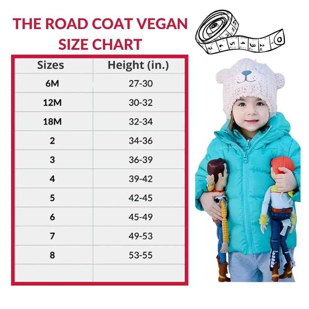 The Road Coat Vegan - Aqua