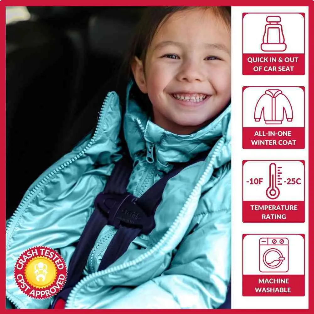 The Road Coat Vegan - Aqua