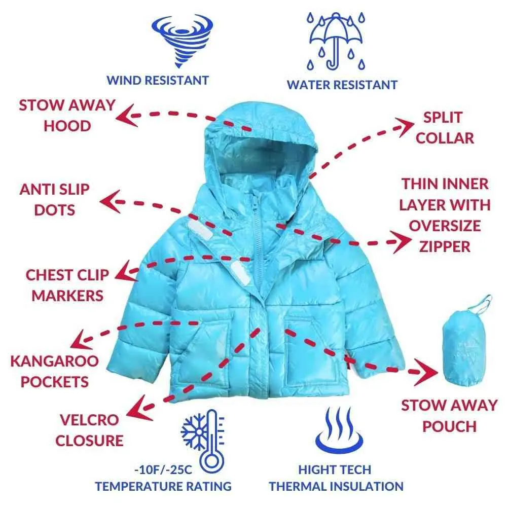 The Road Coat Vegan - Aqua