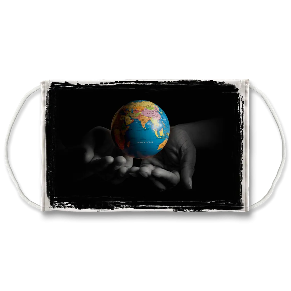 The World is in Our Hands Face Mask   10 Replacement Filters