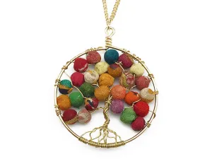 Tree of Life Necklace (Recycled Saris!)