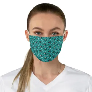 Turquoise Paisley Bandana Pattern Print Cloth Fabric Face Mask