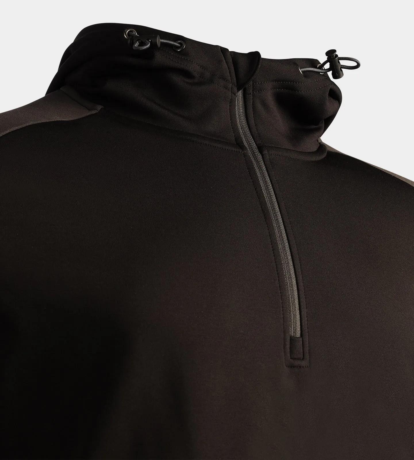 TWO TONE HOODIE - BLACK