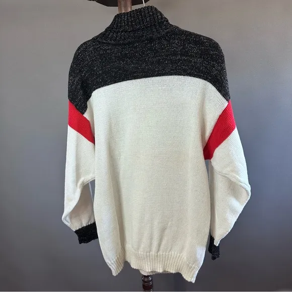 Vintage Bonnie Boerer &amp; Company Geisha Girls Knit Sweater Sz M