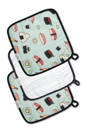 Washcloth Set - 3 Pack - Sushi