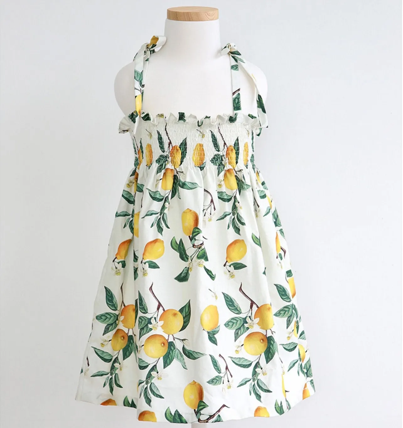 Watercolor Lemon Cotton Fabric, Quality Korean Fabric - Fabric By the Yard / 54615
