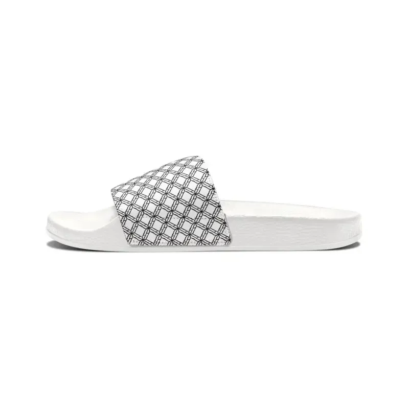 White Checkered Sandals for Sunny Summer Style