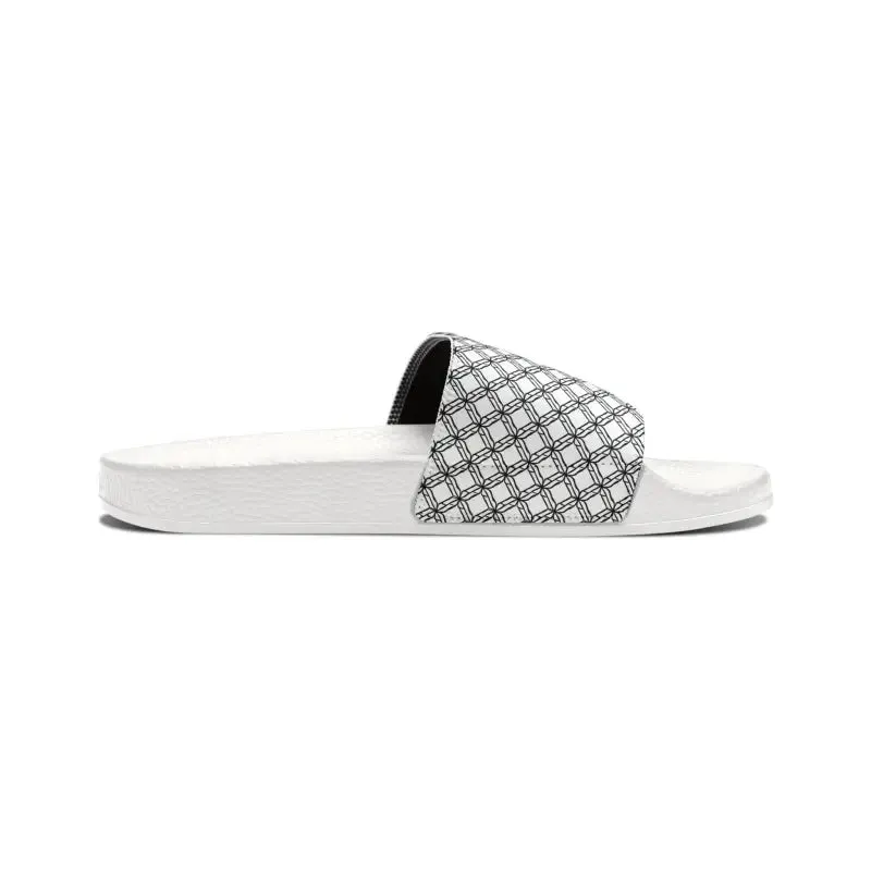 White Checkered Sandals for Sunny Summer Style
