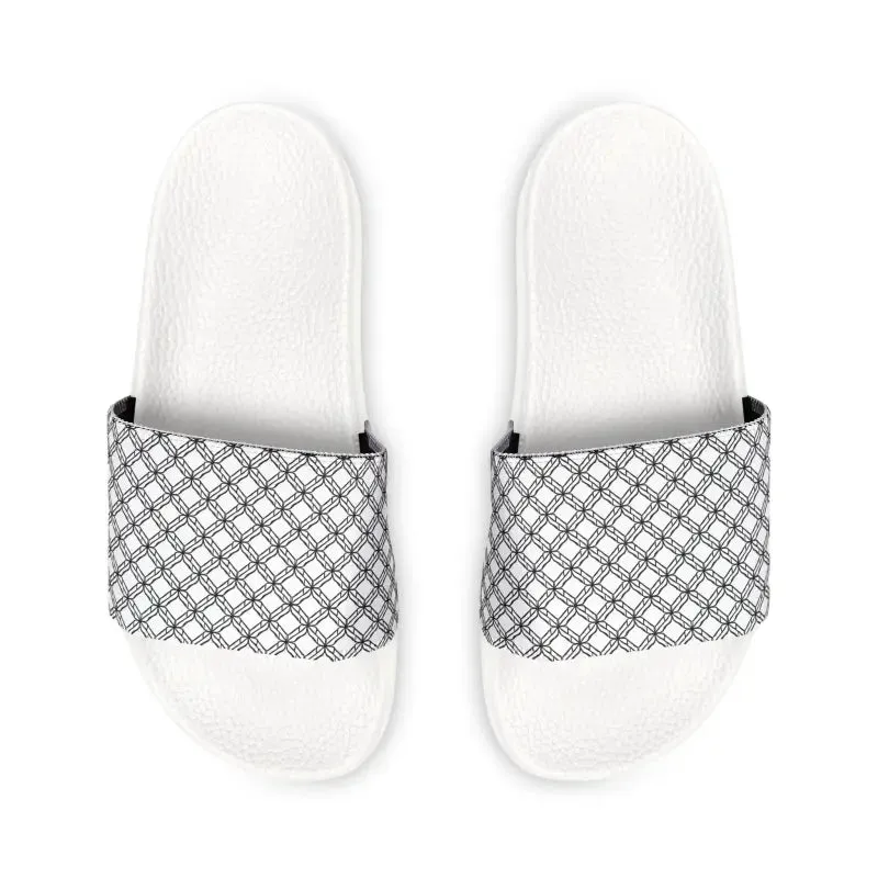 White Checkered Sandals for Sunny Summer Style