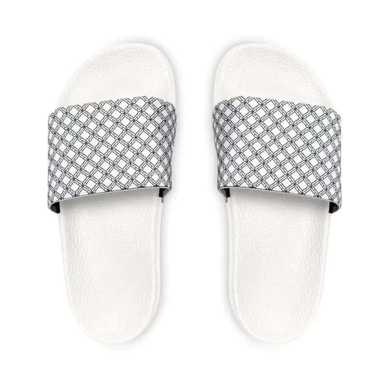 White Checkered Sandals for Sunny Summer Style