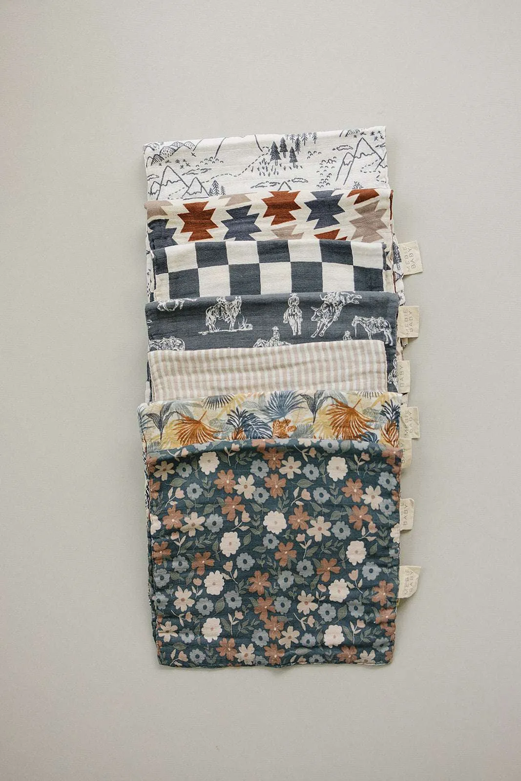 Wild West Muslin Burp Cloth