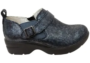 Womens Align Arya Leather Wide Fit Comfortable Arch Support Shoes