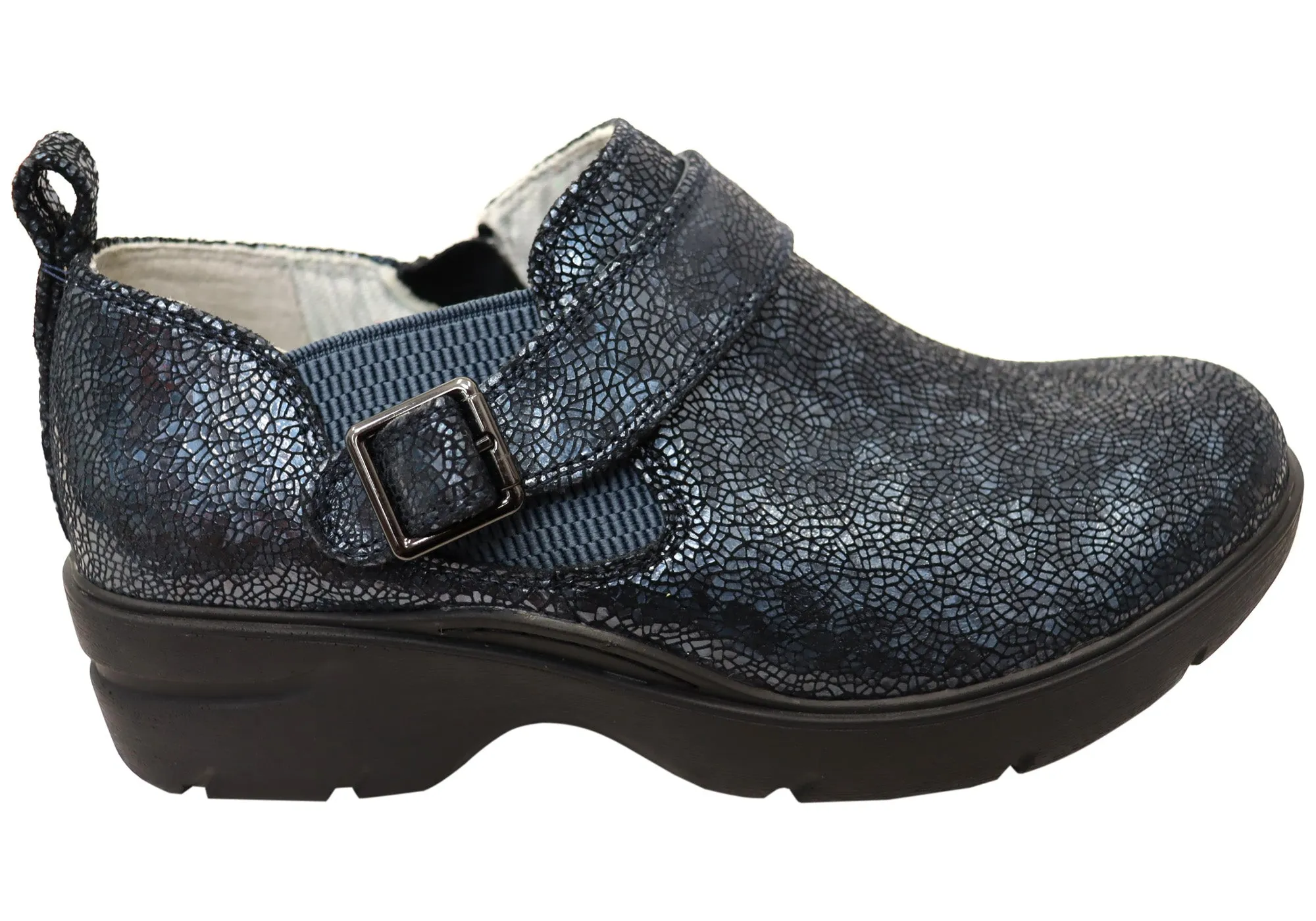 Womens Align Arya Leather Wide Fit Comfortable Arch Support Shoes