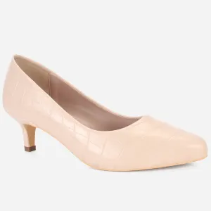 Womens "KOAMI" Kitten Heel Comfy Courts