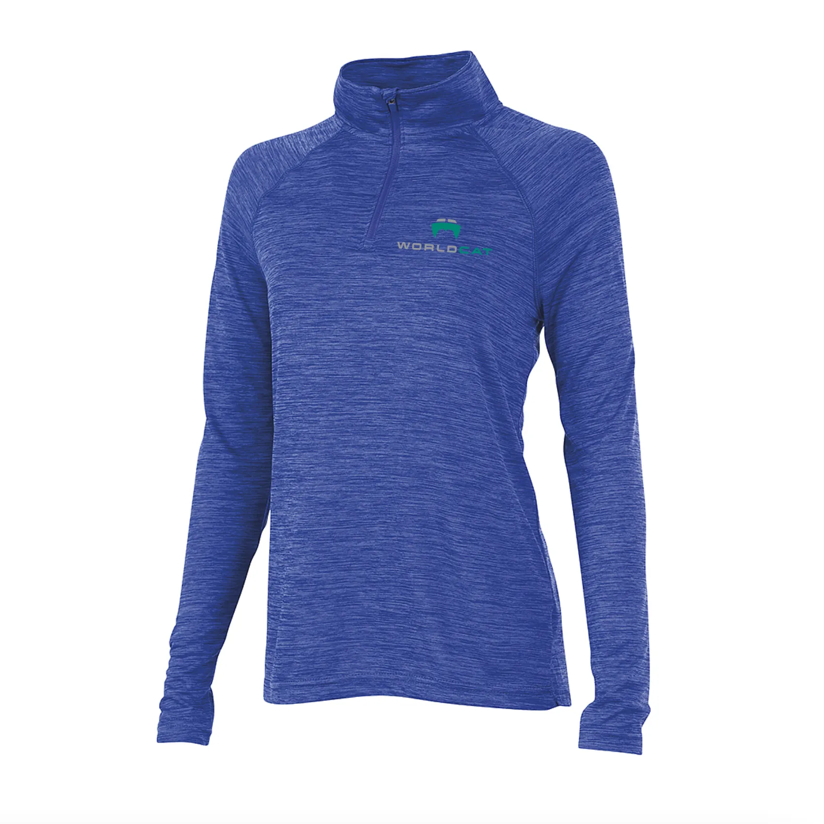 Women's Space Dye Performance Pullover - Blue - Small