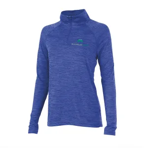 Women's Space Dye Performance Pullover - Blue - Small