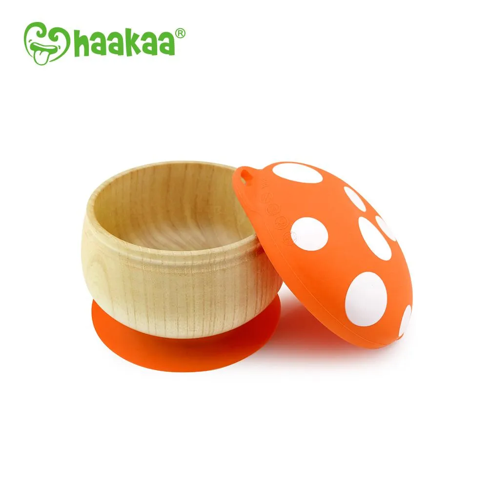Wooden Mushroom Bowl