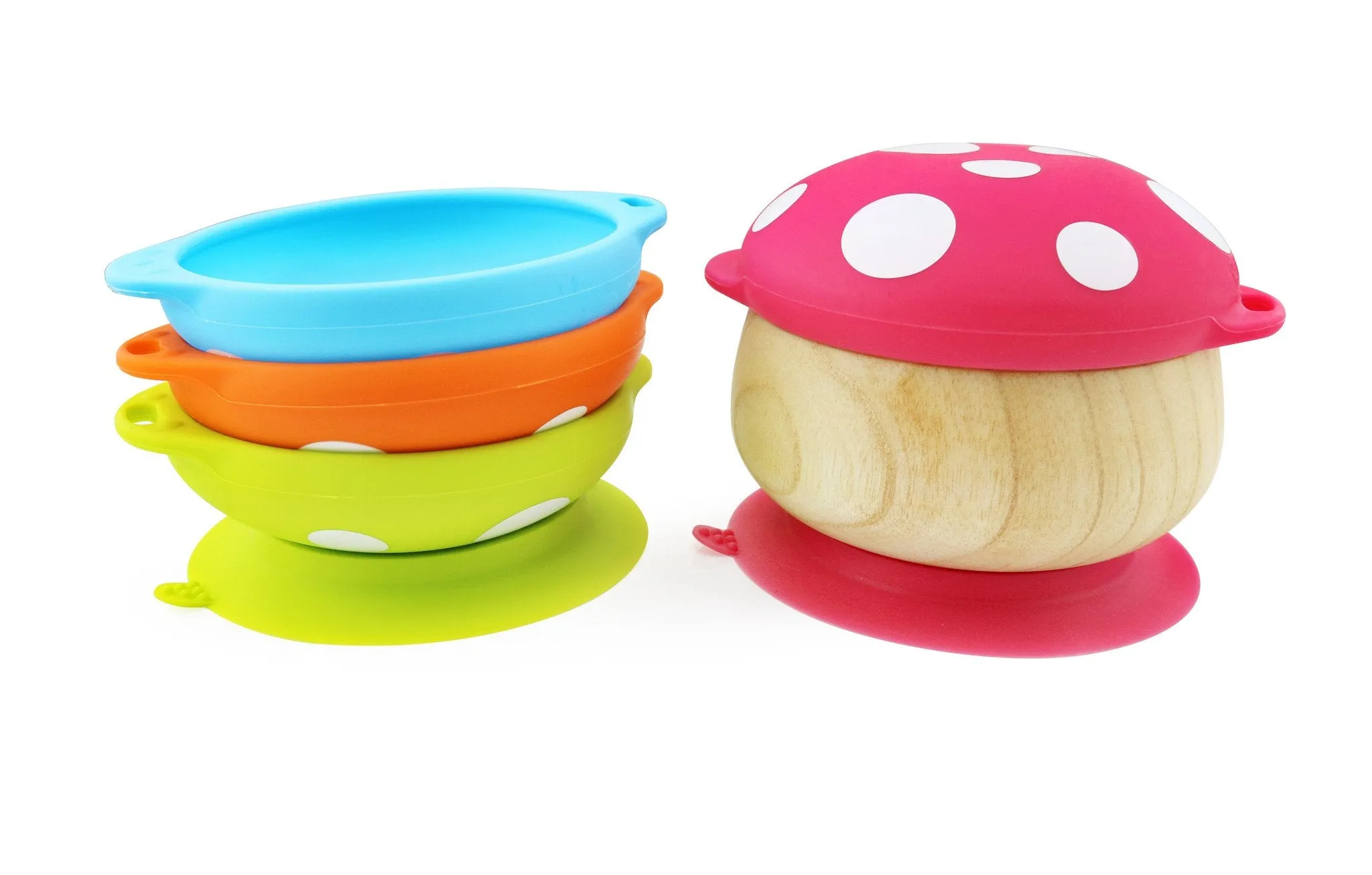Wooden Mushroom Bowl