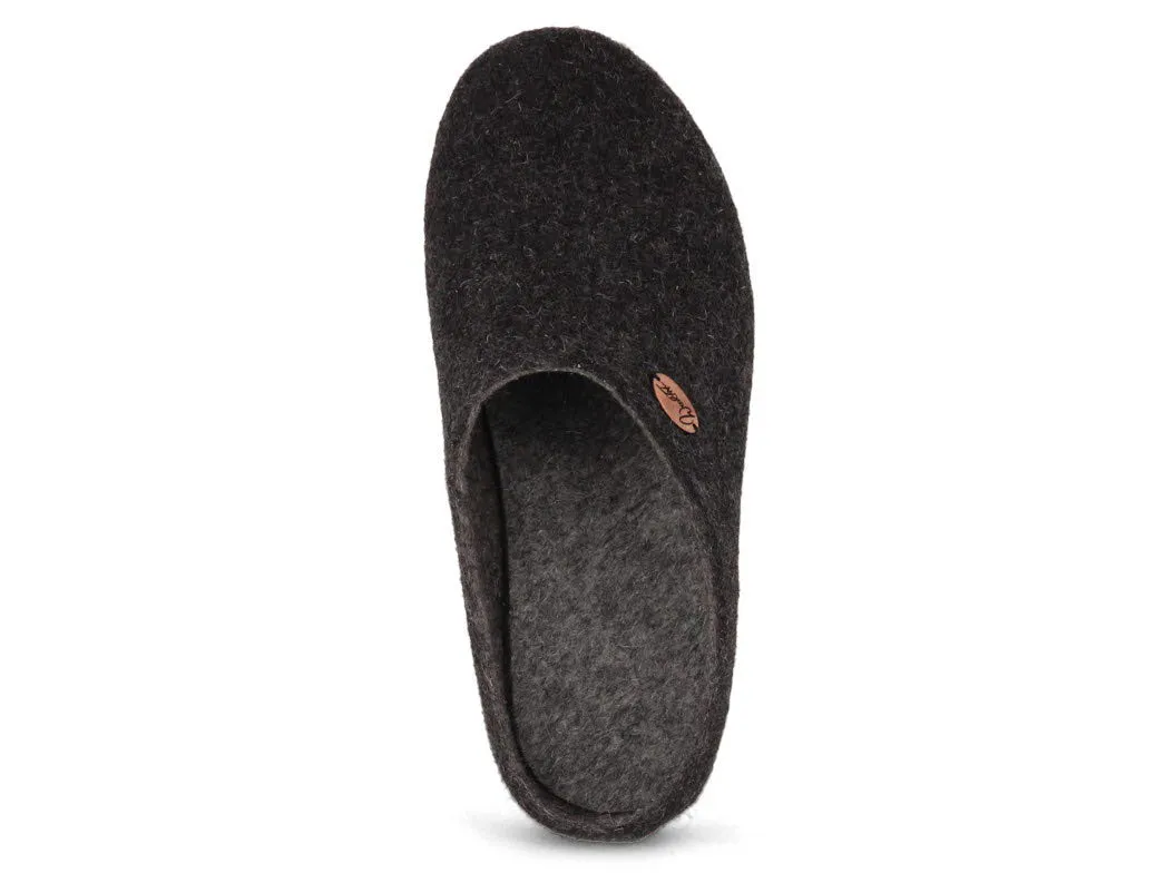 WoolFit® Summer Slippers 'Step', charcoal   light grey