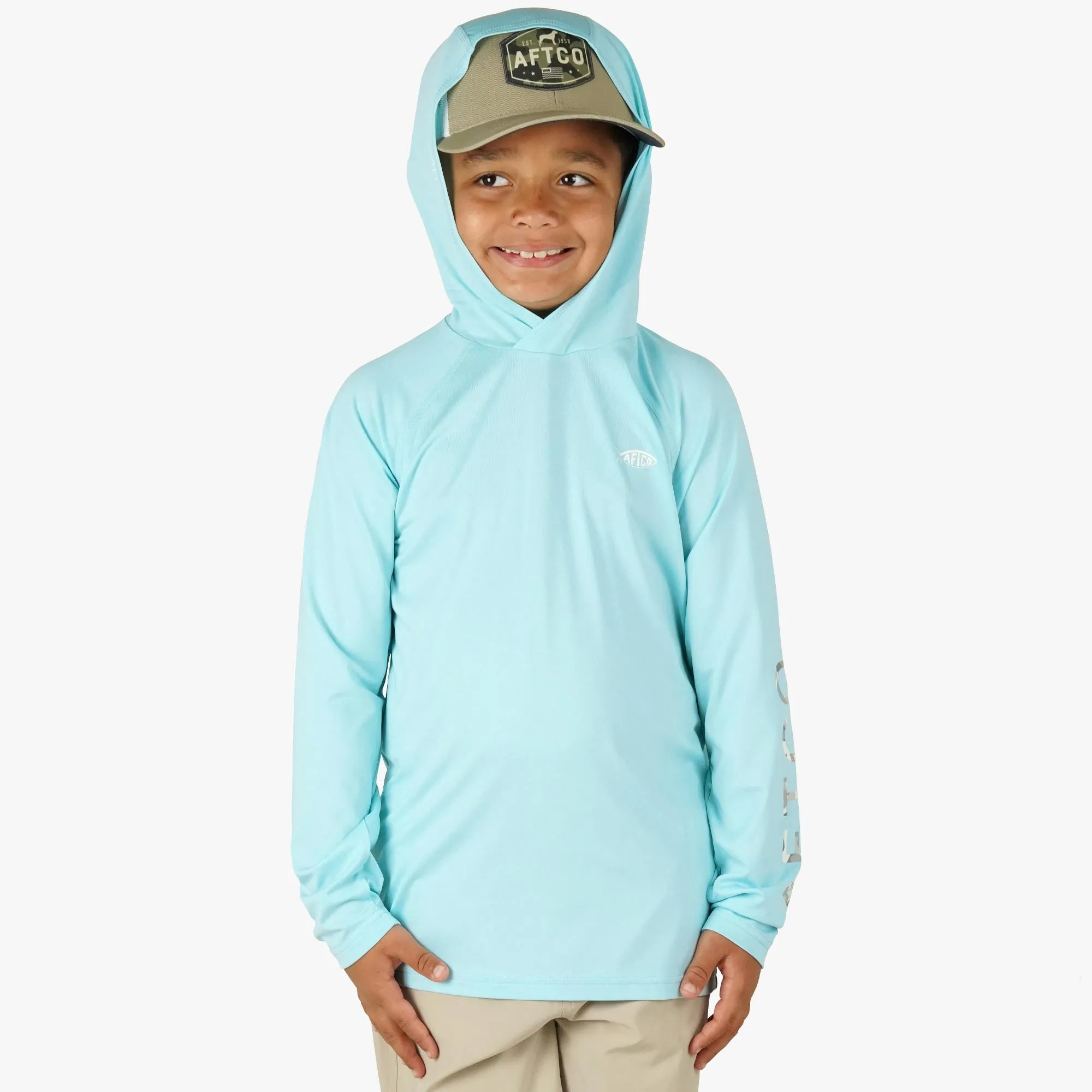 Youth Samurai Hood Performance LS Shirt